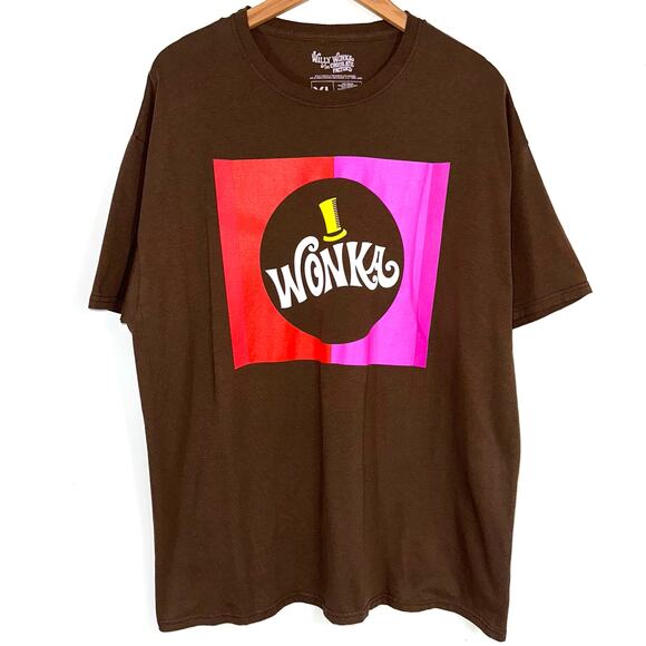 Willy Wonka Lootcrate Exclusive Brown Short Sleeve T-Shirt Size XL - Picture 1 of 8